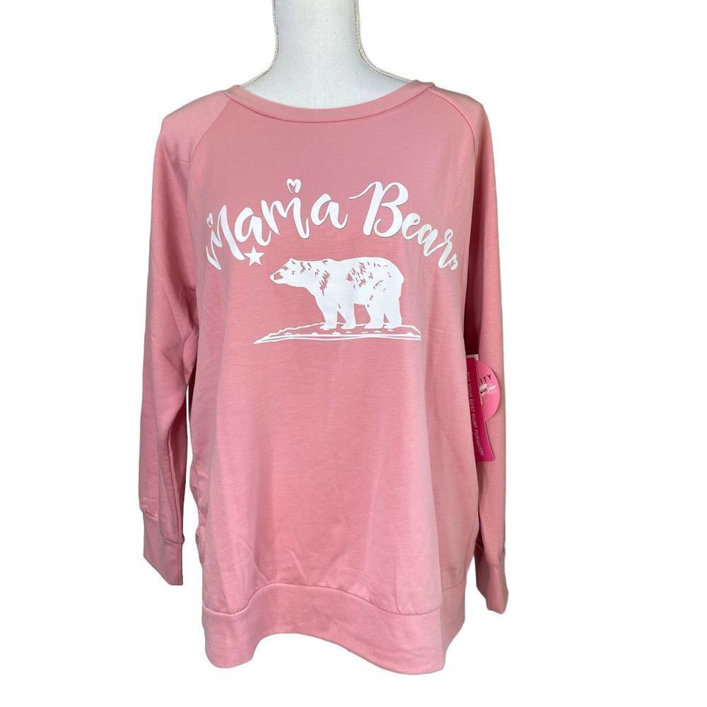 Feathers Maternity Crewneck Sweat Shirt 1X